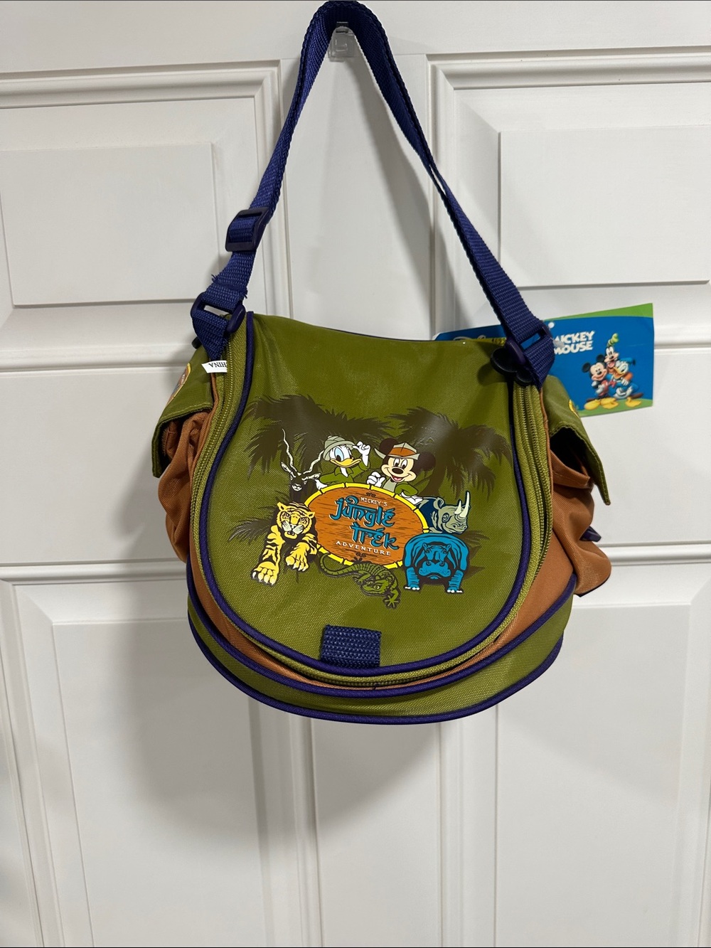 Disney Jungle Trek Green, Brown & Navy Crossbody Bag